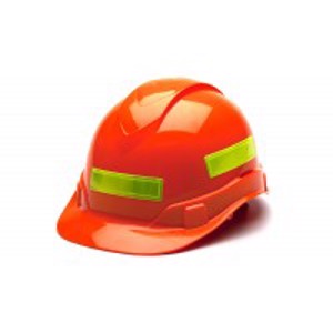 Adhesive reflective stripe for hard hats - Lime