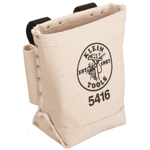 Bull-Pin and Bolt Bags, 3 Compartments, 10 in X 5 in, Canvas