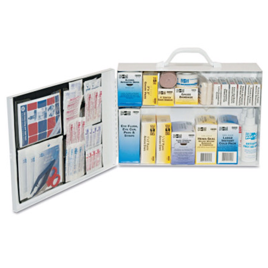 100 Person Industrial First Aid Kit, 6135, Steel (non-gasketed)