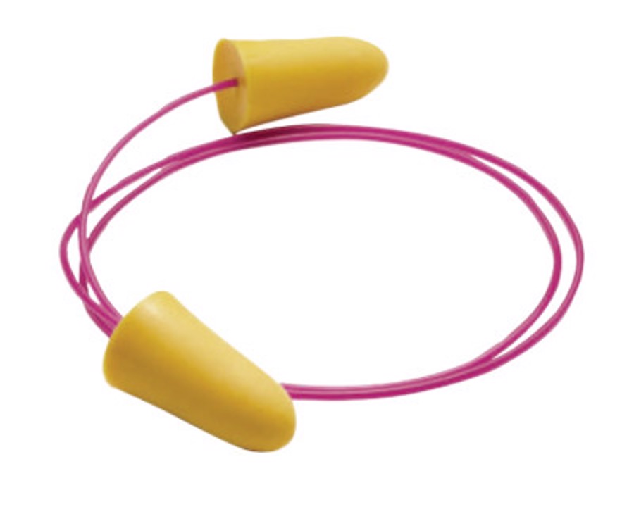 Softies Disposable Earplugs, 6650, Orange, Corded, 33 dB