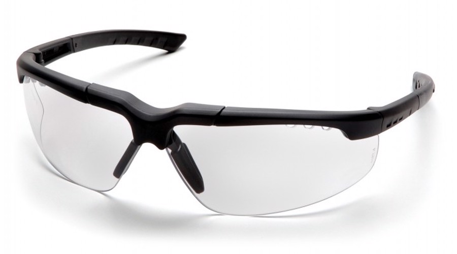 Reatta Safety Glasses, SCH4810DT, Clear Lens, Anti-Fog, Charcoal Frame