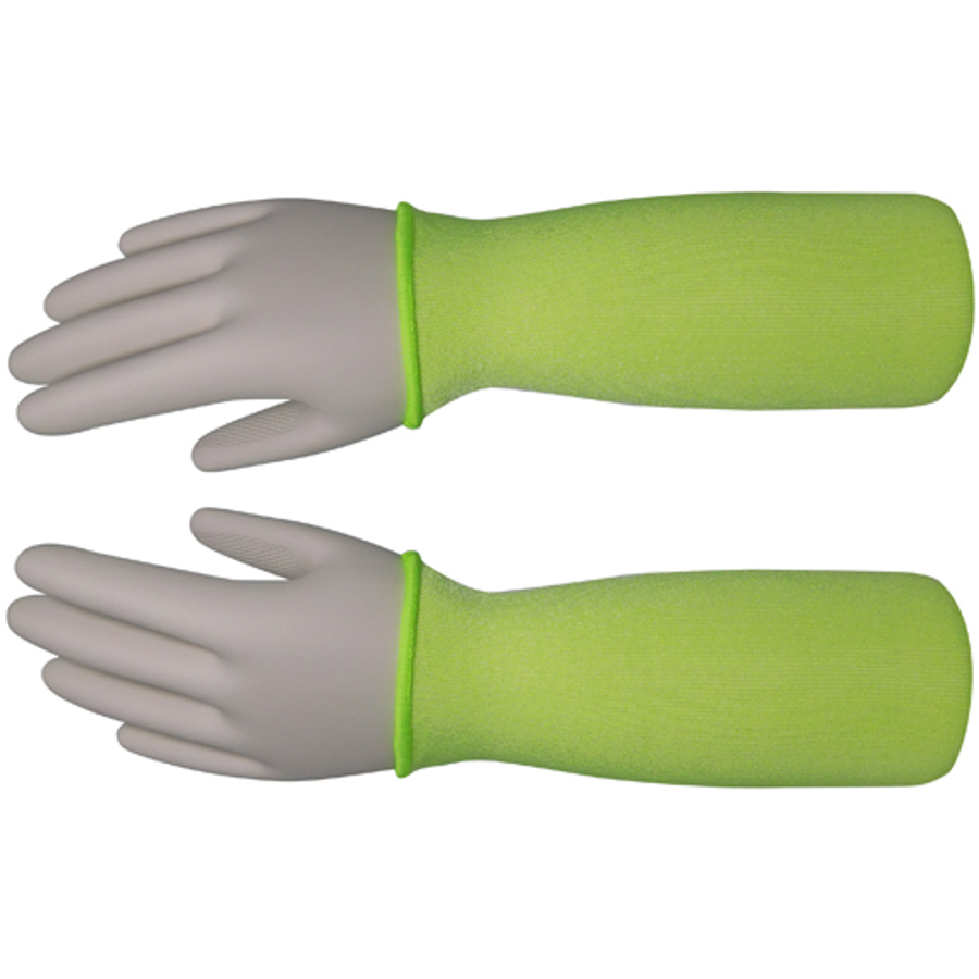 1-Ply Taeki5 Cut Resistant Sleeve, 01-015, Hi-Vis Green, 14"