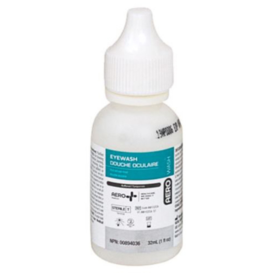 AeroWash Eyewash Refill Bottle, Sterile Buffered