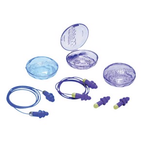 Rockets Reusable Earplugs, 6400, Purple, Uncorded, 27 dB