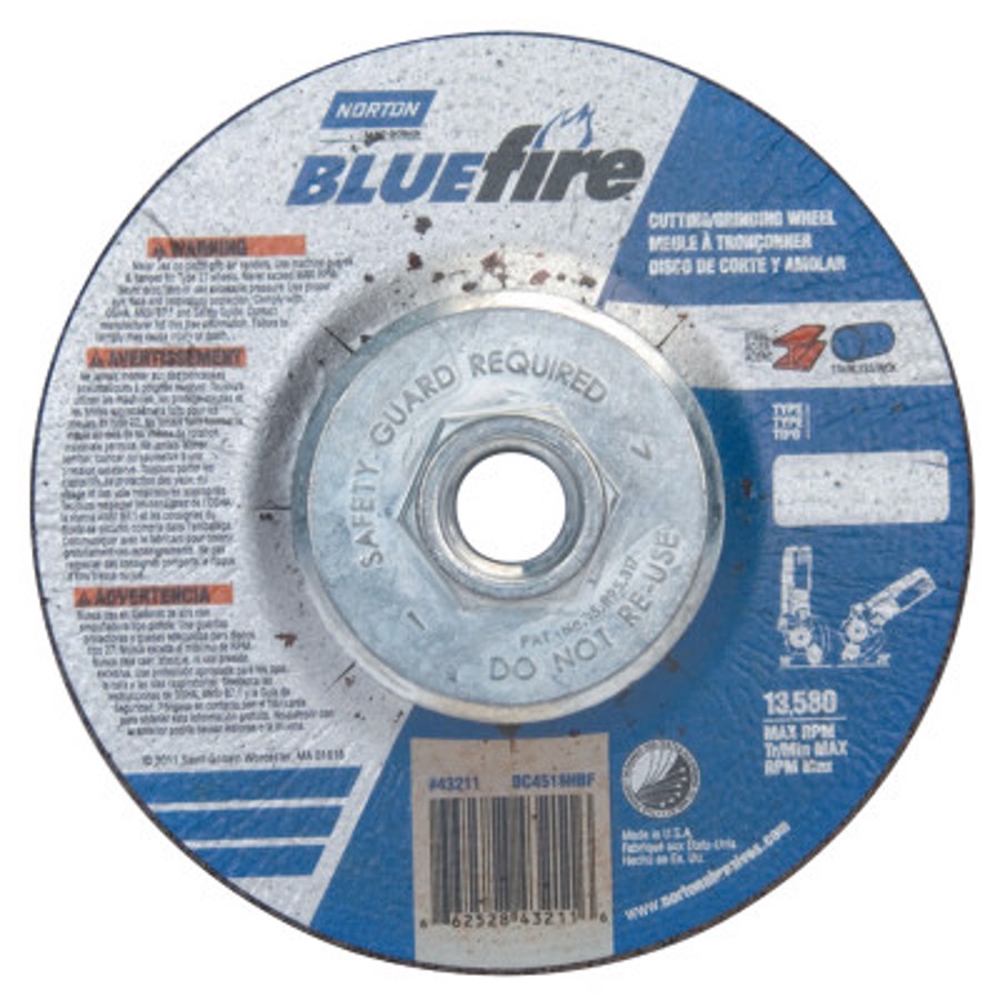 BlueFire ZA ZA Grinding & Cutting Wheel, Type 27