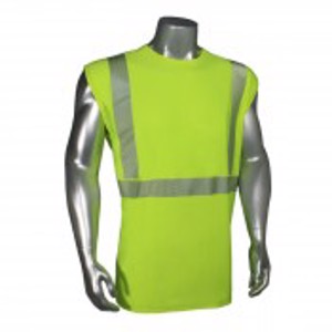 Class 2 Ultra Breezelite II Sleeveless Shirt, LHV-UXTS-NSC2, Hi-Vis Green