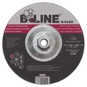 Flexible Depressed Center Grinding Wheel, Type 27