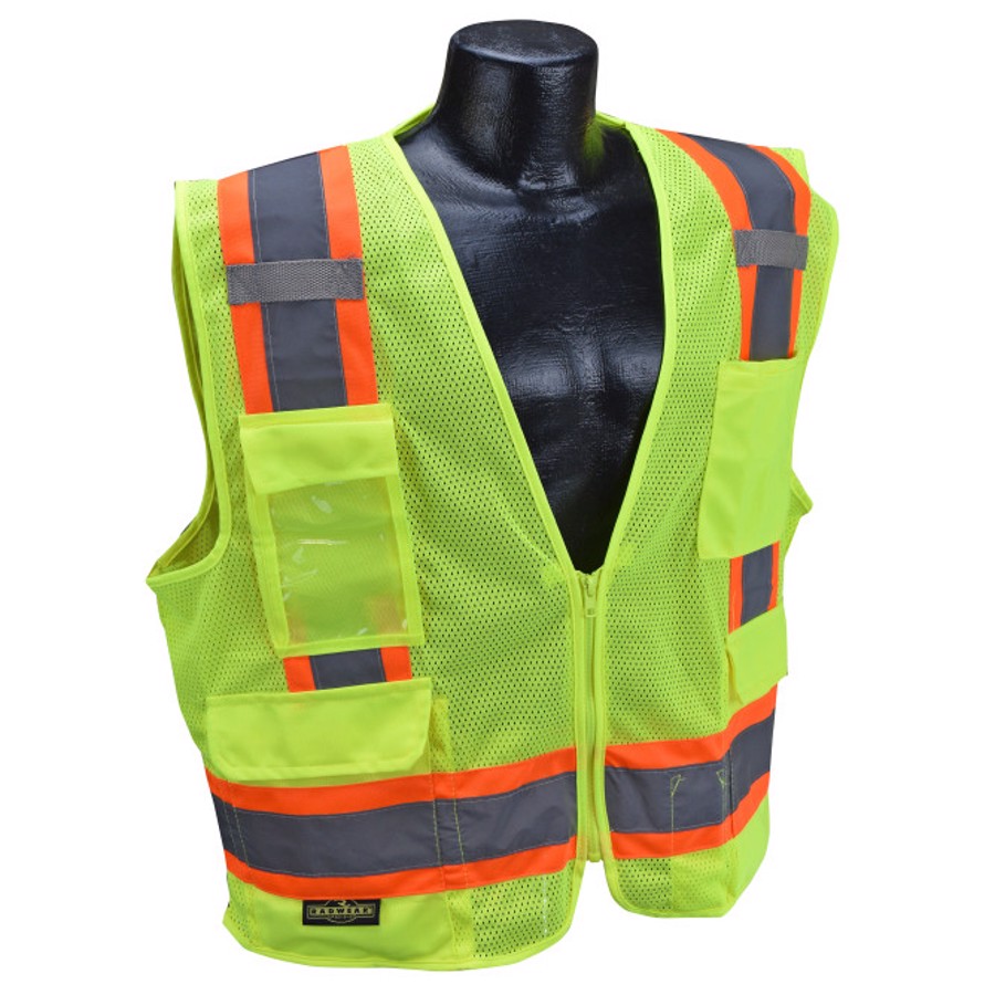 Class 2 Two Tone Polyester Mesh Surveyor Vest, SV6-2Z