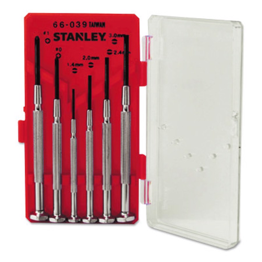 6 Piece Jewelers Screwdriver Sets, Phillips; Slotted