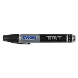 TUFF GUY Heavy Duty Valve Action Permanent Marker, 44203, Medium Tip, Black