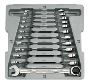 12 Piece Combination Ratcheting Wrench Sets, Metric