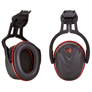 V-Gard Cap Mounted Earmuffs, 10190358, Black, 27 dB