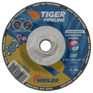 Tiger Pipeline Grinding Wheel, Type 27