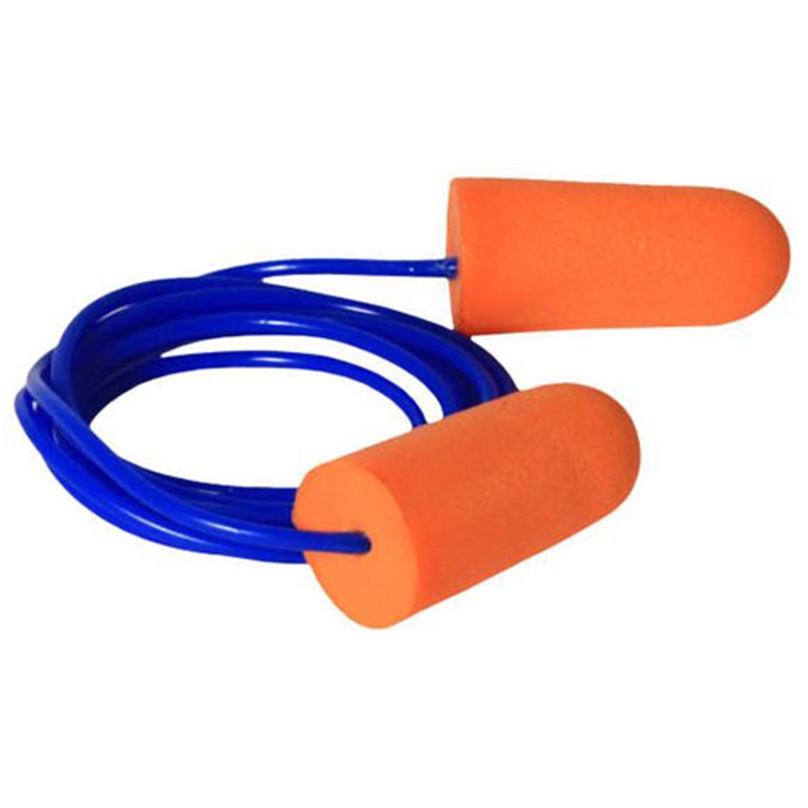 Resistor 32 Disposable Earplugs, FP71, Blue/Orange, Corded, 32 dB