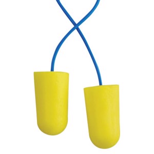 E-A-R TaperFit 2 Disposable Earplugs, 312-1224, Blue/Yellow, Corded, 32 dB, Large