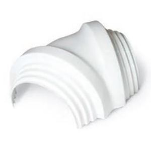 Zeston 2000 Series PVC 45 Mechanical Groove Type Step-Down Fitting Cover, White