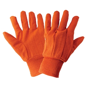 Corded Cotton Gloves, C18OC, Orange