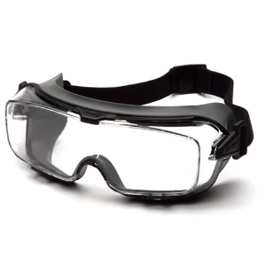 Cappture Pro Over The Spectacle Goggles, GG9910TM, Clear Lens, Gray Frame, Anti-Fog Coating