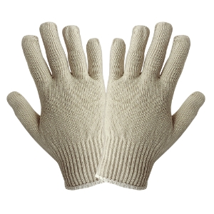Economy String Knit Cotton/Polyester Gloves, S400, Natural