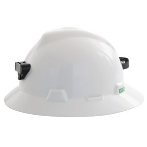 Specialty V-Gard Full Brim Hard Hat, 460069, Non-Vented, Staz-On Pinlock Suspension, White