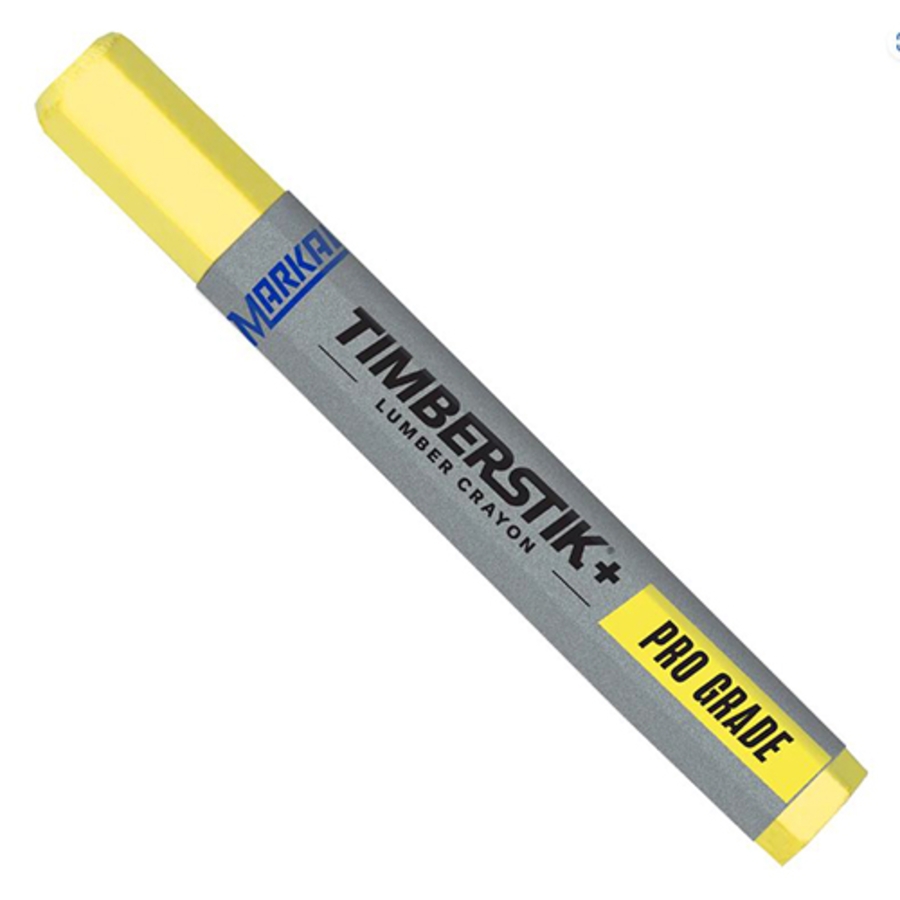 Timberstik+ Pro Grade Lumber Crayon, 080601, Yellow, Carded