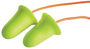 E-A-Rsoft FX Disposable Earplugs, 312-1260, Orange/Yellow, Corded, 33 dB