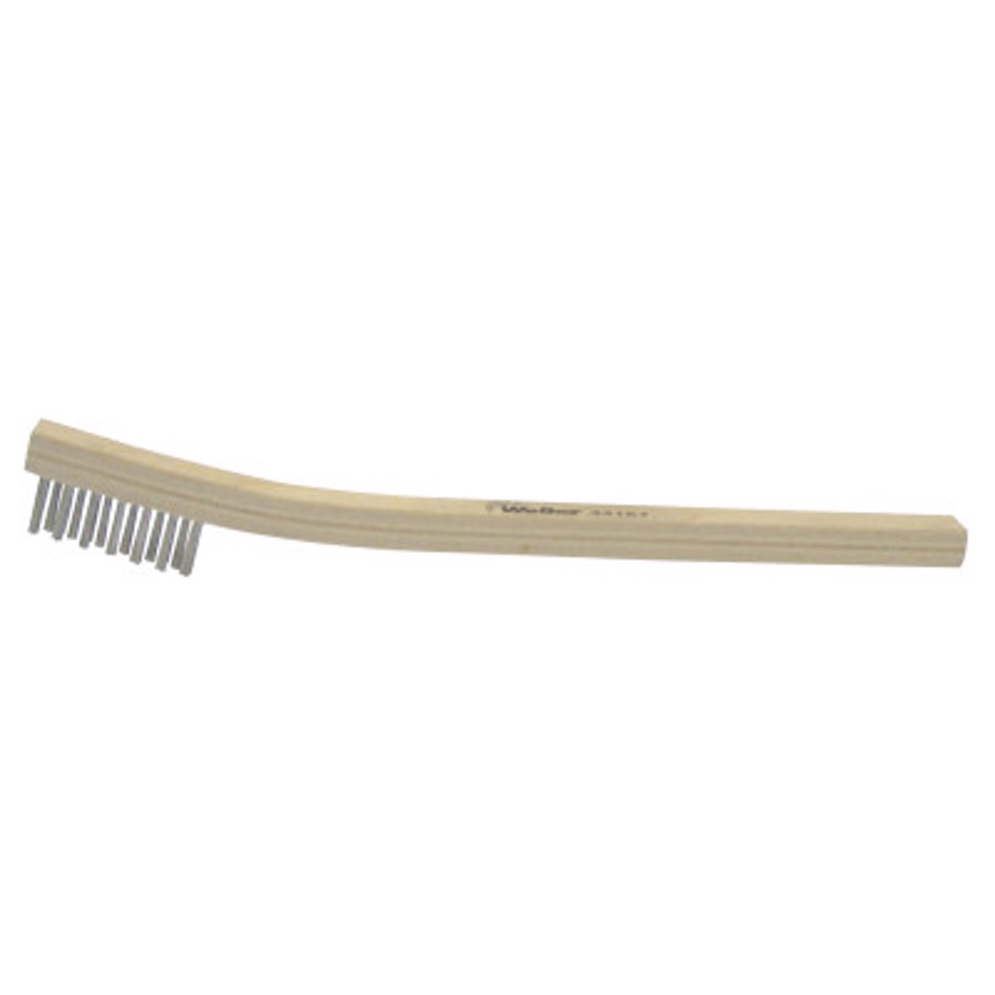 Small Toothbrush Style Scratch Brush, 99383, 6-1/2" Length, 4x15 Rows, Nylon Bristles