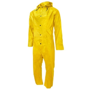 Universal 35 Series Coverall w/Attached Hood, 35001-50-1/2-YEL, Yellow