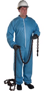 Posi-Wear FR Basic Coveralls w/Hood, 3106, Blue