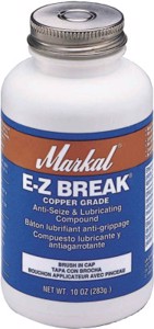 E-Z Break Anti-Seize Compound, 16 oz Brush-In-Cap, Copper Gray