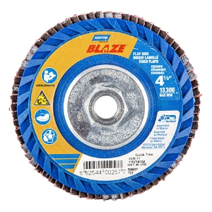 Blaze R980P CA Plastic Flat Flap Disc, 66254461066, Type 27, 7" Diameter, 5/8"-11