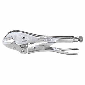 Straight Jaw Locking Pliers, Straight Jaw Opens to 1-1/8 in, 7 in Long