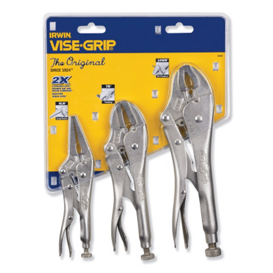 The Original 3 Piece Locking Pliers Set