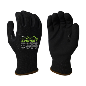 ExtraFlex Engineered Yarn Cut Resistant Gloves w/HCT Micro-Foam Nitrile Palm Coating, 04-500, Cut A5, Black