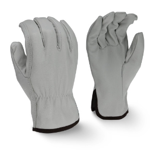 Premium Grain Goatskin Leather Drivers Gloves, RWG4740, Gray