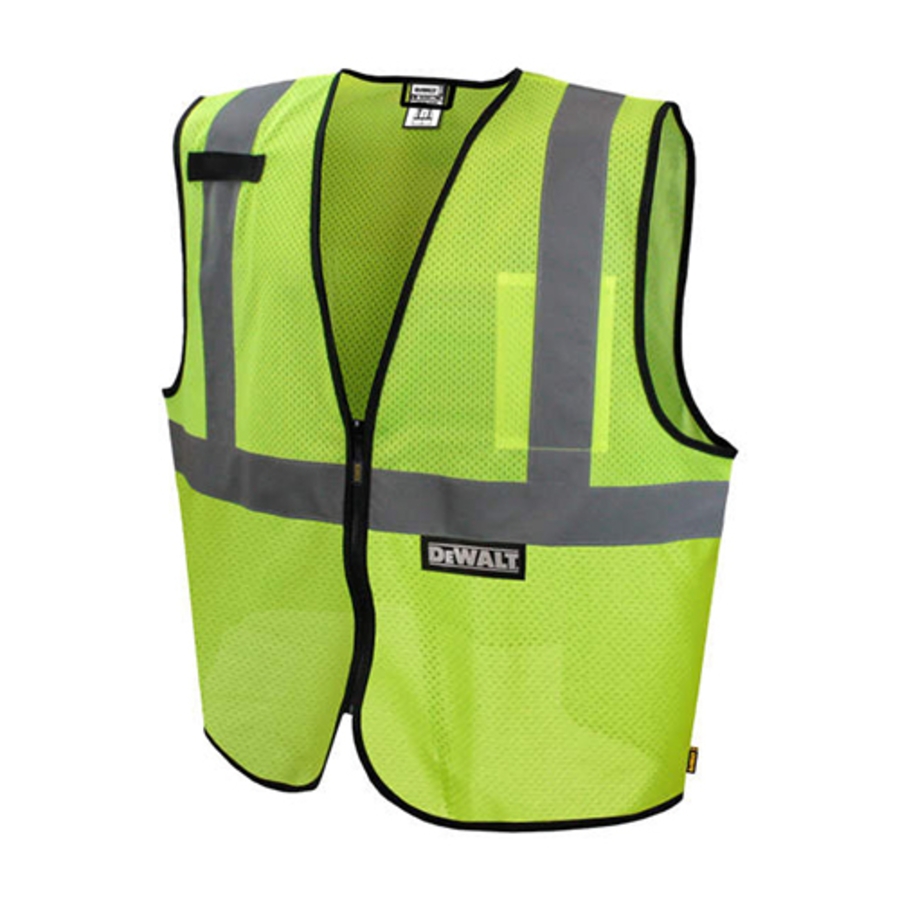 Class 2 Economy Polyester Mesh Vest, DSV220, Hi-Vis Green