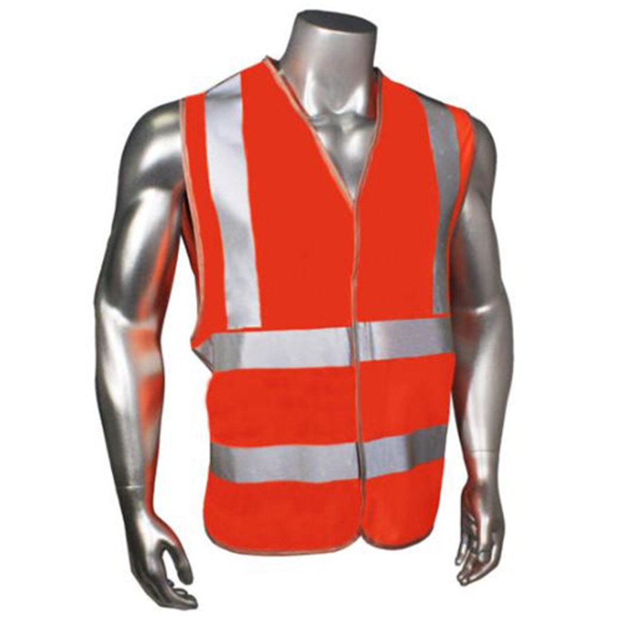 Class 2 Polyester Visi-Cool Mesh Safety Vest, HV-6ANSI-2H, Hi-Vis Orange