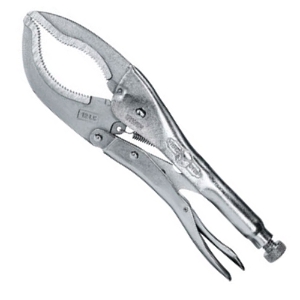Large Jaw Locking Pliers, Curved Jaw Opens to 3-1/8 in, 12 in Long