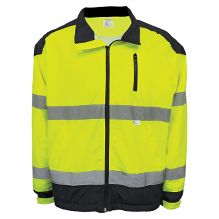 Class 3 Premium Windbreaker Jacket, GLO-WB1, Hi-Vis Yellow, Medium