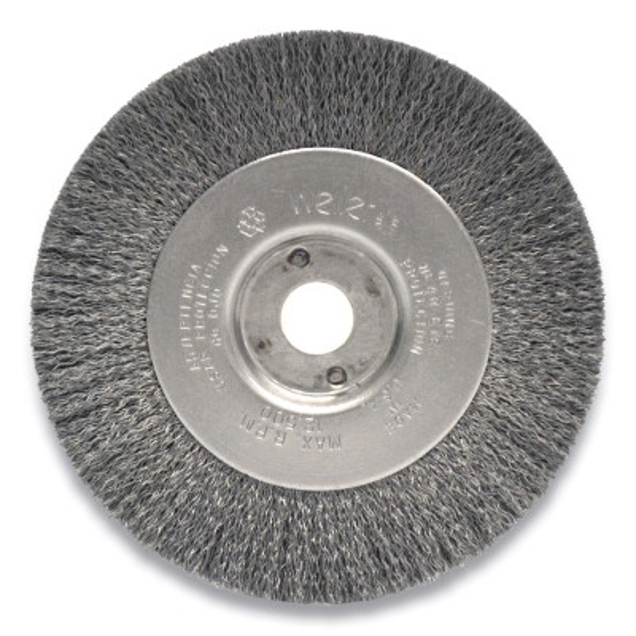 Narrow Face Crimped Wire Wheel, Stainless Steel Fill