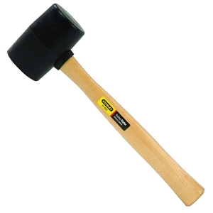 Rubber Mallet w/Wood Handle, 57-522, 18 oz