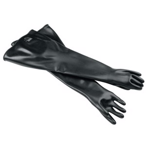 Glovebox Neoprene Gauntlet Gloves, 8N3032/9Q, Black, Large