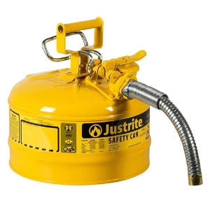 Type II AccuFlow Steel Safety Can, 7225230, Diesel, Yellow, 2-1/2 Gal