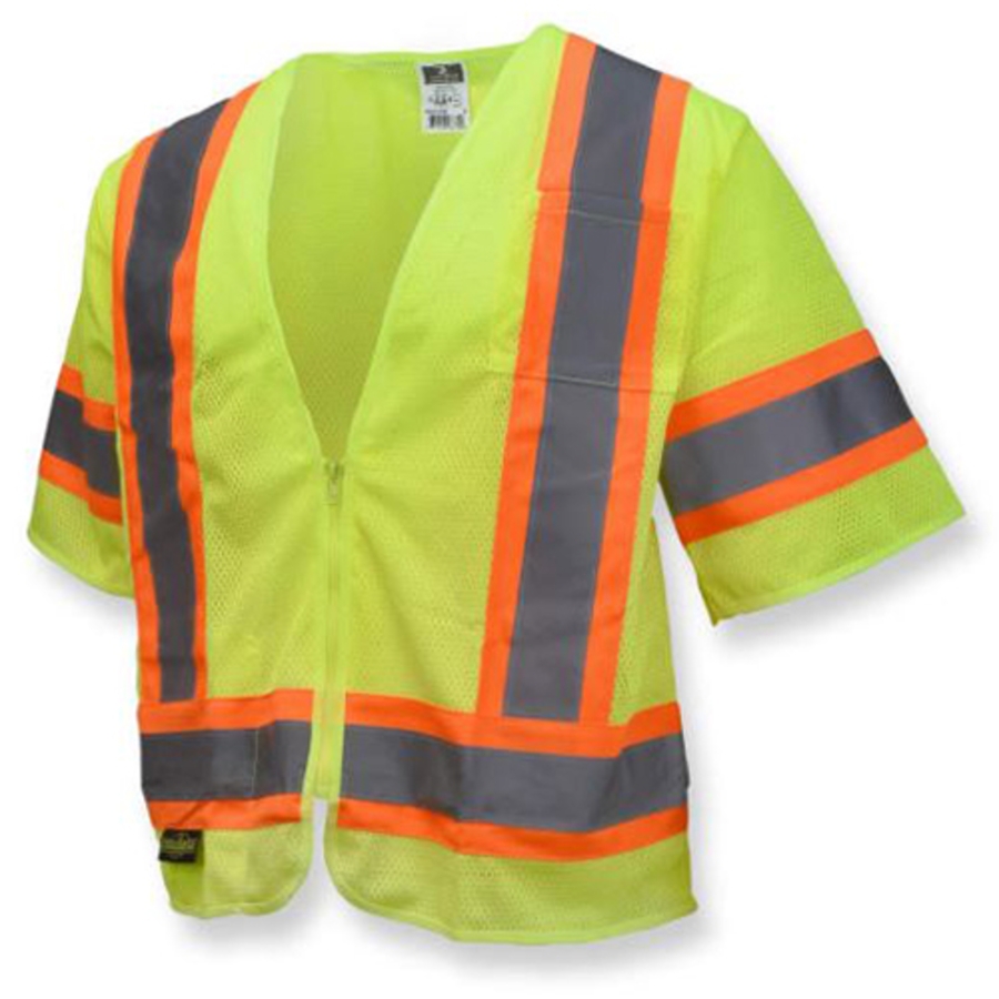 Class 3 Polyester Mesh Economy Safety Vest, SV22-3