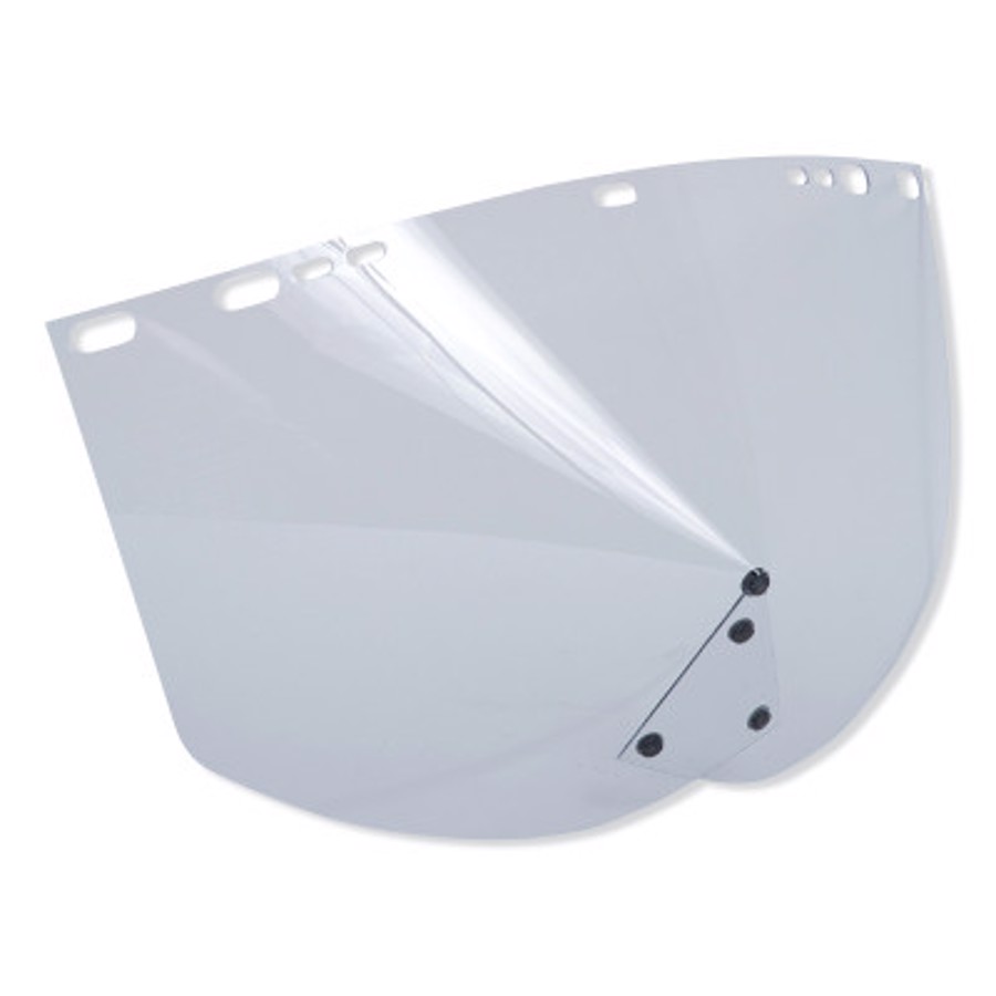 F30 Acetate Face Shields, 9154 CHIN, Clear, 15.5" x 9"