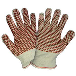Cotton Hot Mill Gloves, 4195NB2, Red/White