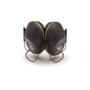 VGBH90 Series Behind The Head Earmuffs, VGBH9010C, Gray/Green, 22 dB