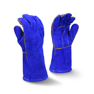 Regular Shoulder Split Leather Welding Gloves, RWG5210, Blue, X-Large