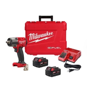 M18 FUEL 1/2" Mid-Torque Impact Wrench w/Friction Ring Kit, 2962-22