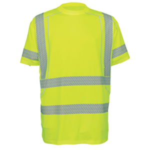 Class 3 High Performance Stretch Short Sleeve Shirt, GLO-205, Hi-Vis Yellow